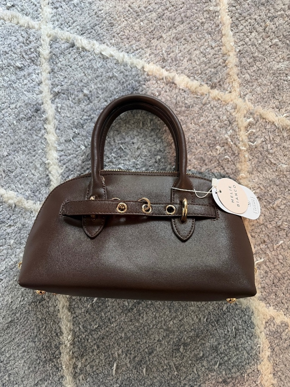 NWT Melie Bianco Rue Espresso tote